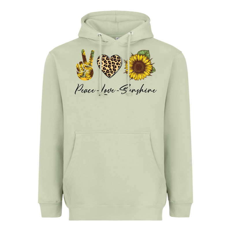 Peace Love Sunshine Heavyweight Hoodie by Bettercallsaul | Teevron