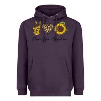 Plum Peace Love Sunshine Heavyweight Hoodie - Bettercallsaul