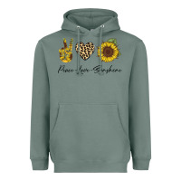 Sage Peace Love Sunshine Heavyweight Hoodie - Bettercallsaul