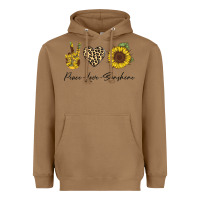 Toasted Coconut Peace Love Sunshine Heavyweight Hoodie - Bettercallsaul