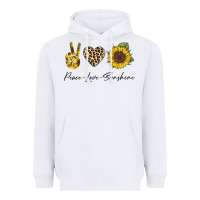 White Peace Love Sunshine Heavyweight Hoodie - Bettercallsaul