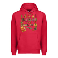 Cardinal Thankful blessed and kind of a mess Premium Hoodie - NancyCooperArtShop