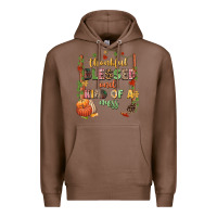 Chestnut Thankful blessed and kind of a mess Premium Hoodie - NancyCooperArtShop