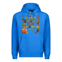 True Royal Thankful blessed and kind of a mess Premium Hoodie - NancyCooperArtShop