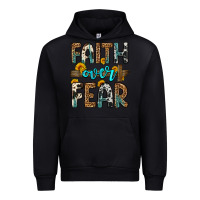Black faith over fear Urban Hoodie - OliviaCreatesArt