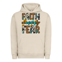 Pigment French Oak faith over fear Urban Hoodie - OliviaCreatesArt