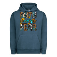 Pigment Midnight Navy faith over fear Urban Hoodie - OliviaCreatesArt