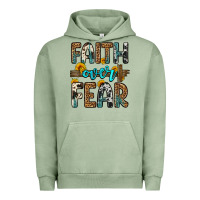 Pigment Oil Green faith over fear Urban Hoodie - OliviaCreatesArt