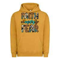 Pigment Peanut Butter faith over fear Urban Hoodie - OliviaCreatesArt