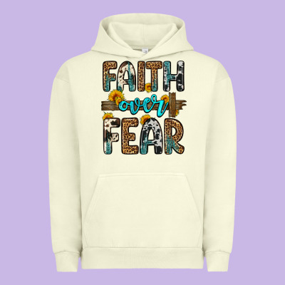 Faith Over Fear Urban Hoodie Designed By Oliviacreatesart