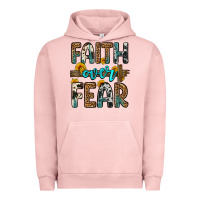 Pigment Salmon faith over fear Urban Hoodie - OliviaCreatesArt