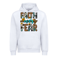 White faith over fear Urban Hoodie - OliviaCreatesArt