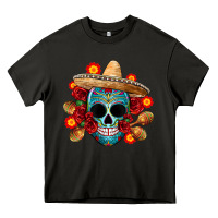 Asphalt mexico skull Heavy Core Tee - CTS Tumbler Store