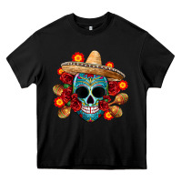 Black mexico skull Heavy Core Tee - CTS Tumbler Store