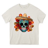 Cream mexico skull Heavy Core Tee - CTS Tumbler Store