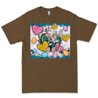 Cacao Easter hearts Cowhide tumbler Easter Day Premium Tee - Neo Western