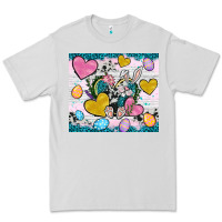 Dove Grey Easter hearts Cowhide tumbler Easter Day Premium Tee - Neo Western