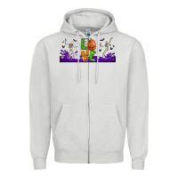 Dove Grey love halloween  libbey glass Zipper Hoodie - BundleAndBundleShop
