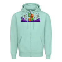 Seafoam love halloween  libbey glass Zipper Hoodie - BundleAndBundleShop
