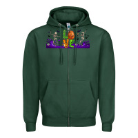 Sports Green love halloween  libbey glass Zipper Hoodie - BundleAndBundleShop