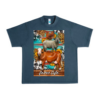 Midnight Navy Western Farm Life Urban Heavy Tee - LillyAllenDesigns
