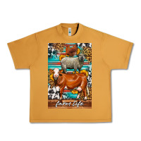 Peanut Butter Western Farm Life Urban Heavy Tee - LillyAllenDesigns