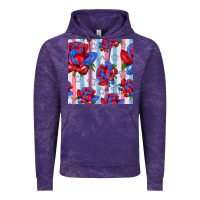 Cloud Purple patriotic roses Vintage Hoodie - BundleAndBundleShop