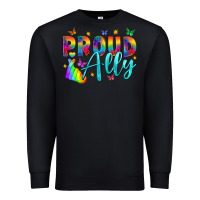 Black Proud ally Premium Sweatshirt - NancyCooperArtShop