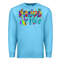 Ocean Blue Proud ally Premium Sweatshirt - NancyCooperArtShop