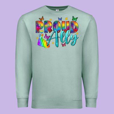 Proud Ally Premium Sweatshirt Designed By Nancycooperartshop