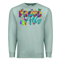 Seafoam Proud ally Premium Sweatshirt - NancyCooperArtShop