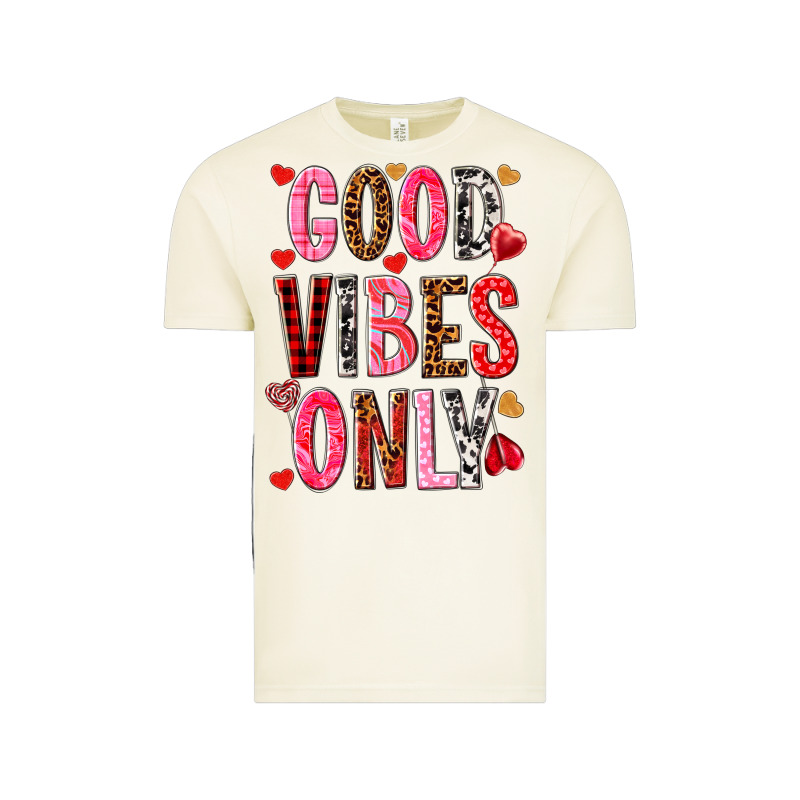 Good Vibes Only Vintage Tee by NancyCooperArtShop | Teevron