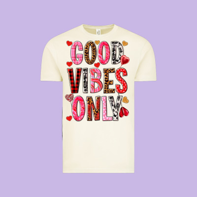 Good Vibes Only Vintage Tee Designed By Nancycooperartshop