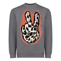 Storm Dalmatians Skin Peace Sign Heavyweight Sweatshirt - Jasminsmagicworld