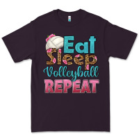 Plum eat sleep volleyball repeat Premium Tee - HRA Design Shop