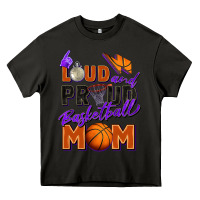 Asphalt loud and proud basketball mom Heavy Core Tee - Zillion Design Studio