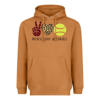 Meerkat Peace Love Softball Heavyweight Hoodie - Bettercallsaul