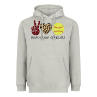 Moon Dust Peace Love Softball Heavyweight Hoodie - Bettercallsaul