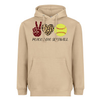 Mushroom Peace Love Softball Heavyweight Hoodie - Bettercallsaul
