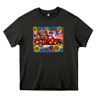 Asphalt 4th of july truck cow mousepad Heavy Core Tee - BarkalooDesign