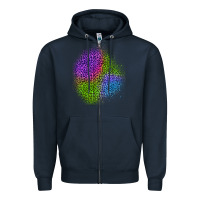 Navy halloween leopard patch 2 Zipper Hoodie - BundleAndBundleShop