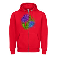 Red halloween leopard patch 2 Zipper Hoodie - BundleAndBundleShop