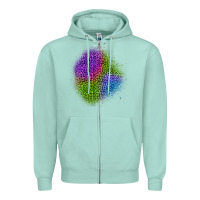 Seafoam halloween leopard patch 2 Zipper Hoodie - BundleAndBundleShop