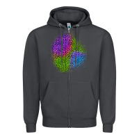 Smoke halloween leopard patch 2 Zipper Hoodie - BundleAndBundleShop