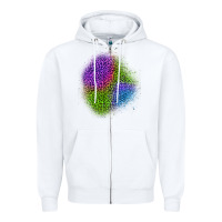 White halloween leopard patch 2 Zipper Hoodie - BundleAndBundleShop