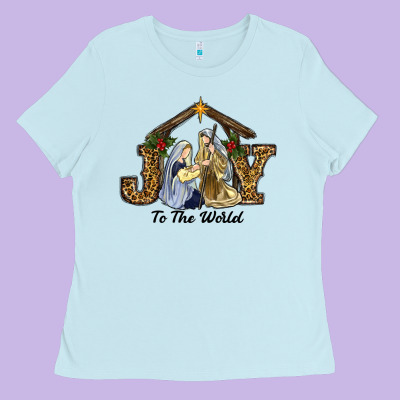 Christmas Oh Holly Night Ladies Tee Designed By Ranaportraitstore