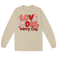 Mushroom love more worry less Long Sleeve Tee - MaliasSmallBusiness
