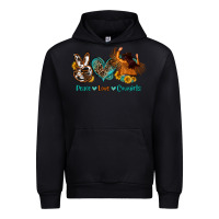 Black peace love cowgirls Urban Hoodie - OliviaCreatesArt