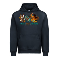 Navy peace love cowgirls Urban Hoodie - OliviaCreatesArt