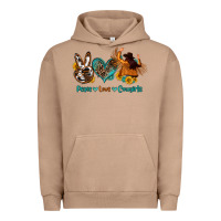 Pigment Burro peace love cowgirls Urban Hoodie - OliviaCreatesArt